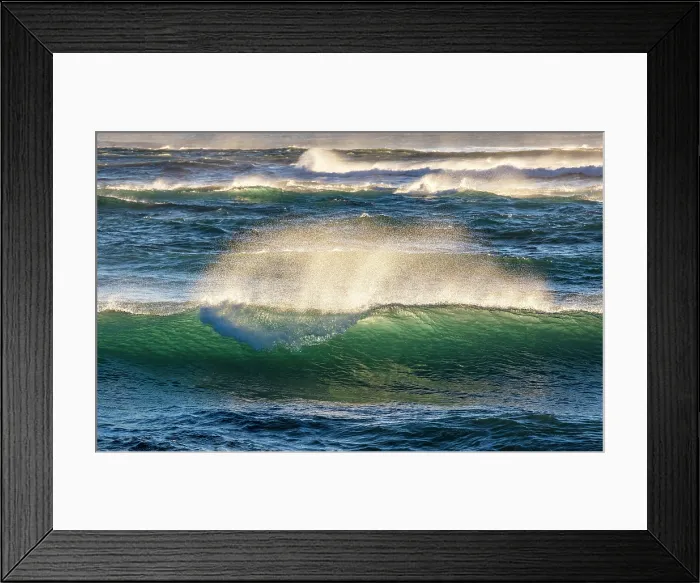 Framed Print : Breaking waves backlit by the sun, from the black sand beach (Diamond Beach) near Jokulsarlon Glacier Lagoon, South Iceland Framed Print : Breaking waves backlit by the sun, from the black sand beach (Diamond Beach) near Jokulsarlon Glacier Lagoon, South Iceland