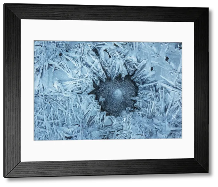 Framed Print : Intricate patterns in ice, South Iceland Framed Print : Intricate patterns in ice, South Iceland