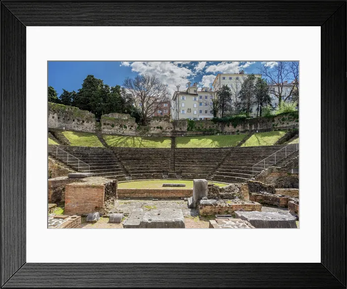 Framed Print : Roman Theatre, Trieste, Friuli-Venezia Giulia, Italy Framed Print : Roman Theatre, Trieste, Friuli-Venezia Giulia, Italy