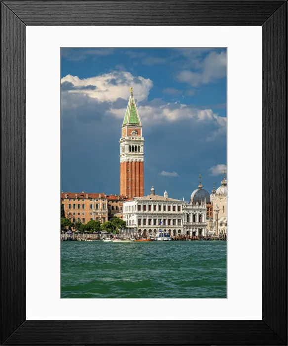 Framed Print : St Mark's Campanile and city skyline, Venice, Veneto, Italy Framed Print : St Mark's Campanile and city skyline, Venice, Veneto, Italy