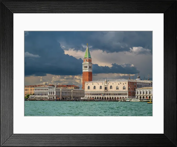 Framed Print : St Mark's Campanile and Doge's Palace (Palazzo Ducale), Venice, Veneto, Italy Framed Print : St Mark's Campanile and Doge's Palace (Palazzo Ducale), Venice, Veneto, Italy