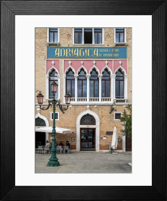 Framed Print : Adriatica Societa di Navigazione shipping goods and passenger company building, Sestiere Dorsoduro, Venice, Veneto, Italy Framed Print : Adriatica Societa di Navigazione shipping goods and passenger company building, Sestiere Dorsoduro, Venice, Veneto, Italy