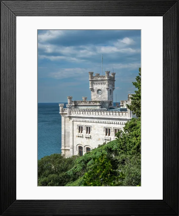 Framed Print : Miramare Castle, Grignano, Friuli-Venezia Giulia, Italy Framed Print : Miramare Castle, Grignano, Friuli-Venezia Giulia, Italy