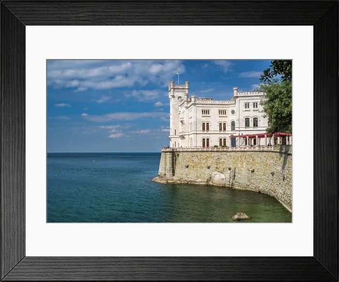 Framed Print : Miramare Castle, Grignano, Friuli-Venezia Giulia, Italy Framed Print : Miramare Castle, Grignano, Friuli-Venezia Giulia, Italy