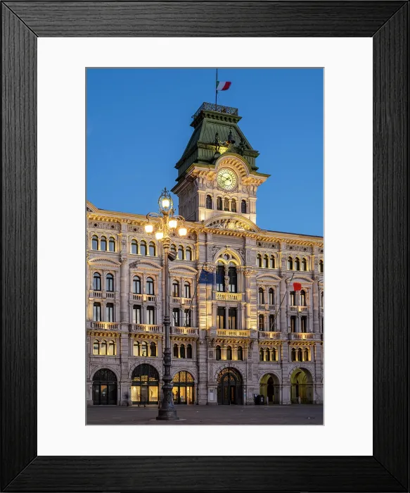 Framed Print : City Hall, Piazza Unita d'Italia, Trieste, Friuli-Venezia Giulia, Italy Framed Print : City Hall, Piazza Unita d'Italia, Trieste, Friuli-Venezia Giulia, Italy