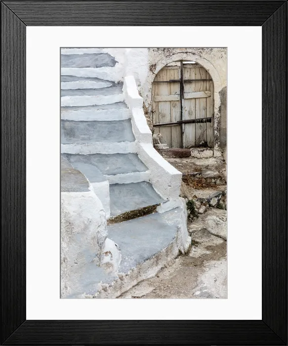 Framed Print : Steps and old door, Emporio, Santorini, Cyclades Islands, Greece, Europe Framed Print : Steps and old door, Emporio, Santorini, Cyclades Islands, Greece, Europe