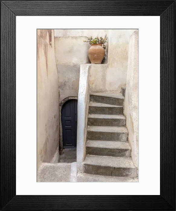 Framed Print : Steps and alleyway, Emporio, Santorini, Cyclades Islands, Greece, Europe Framed Print : Steps and alleyway, Emporio, Santorini, Cyclades Islands, Greece, Europe