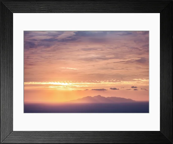 Framed Print : Sunrise from Fira, Santorini, Cyclades Islands, Greece, Europe Framed Print : Sunrise from Fira, Santorini, Cyclades Islands, Greece, Europe