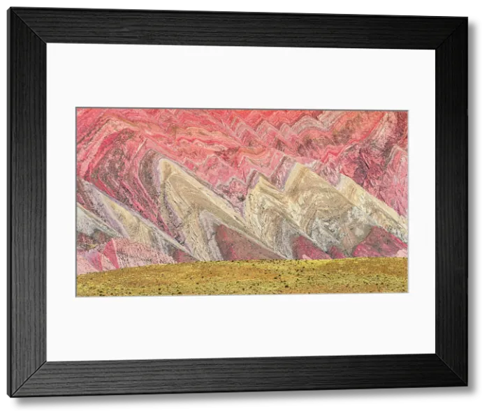 Framed Print : Striped colorful mountains, Serrania de Hornocal, Humahuaca, Jujuy, Argentina Framed Print : Striped colorful mountains, Serrania de Hornocal, Humahuaca, Jujuy, Argentina