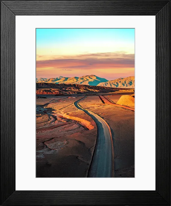 Framed Print : Road to the clay hills of the Labyrinth desert, Puna, Salta, Argentina Framed Print : Road to the clay hills of the Labyrinth desert, Puna, Salta, Argentina