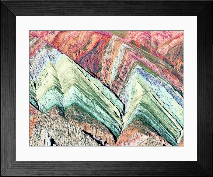 Framed Print : Multicolored rock strata, Serrania de Hornocal, Humahuaca, Jujuy, Argentina Framed Print : Multicolored rock strata, Serrania de Hornocal, Humahuaca, Jujuy, Argentina