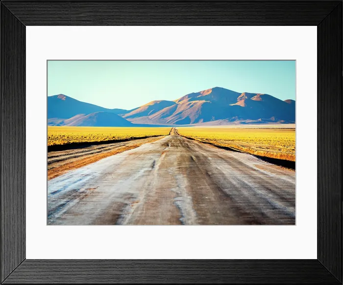 Framed Print : Desert road, Puna de Atacama, Argentina Framed Print : Desert road, Puna de Atacama, Argentina
