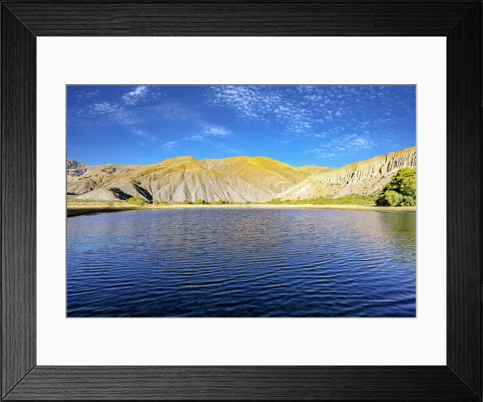 Framed Print : Lake surrounding mountains, Tumbaya, Jujuy, Argentina Framed Print : Lake surrounding mountains, Tumbaya, Jujuy, Argentina