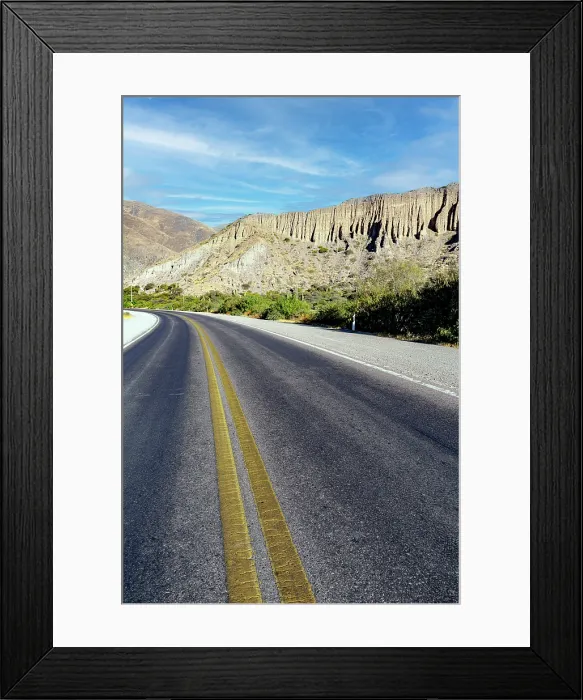 Framed Print : Asphalt road, Tumbaya, Jujuy, Argentina Framed Print : Asphalt road, Tumbaya, Jujuy, Argentina