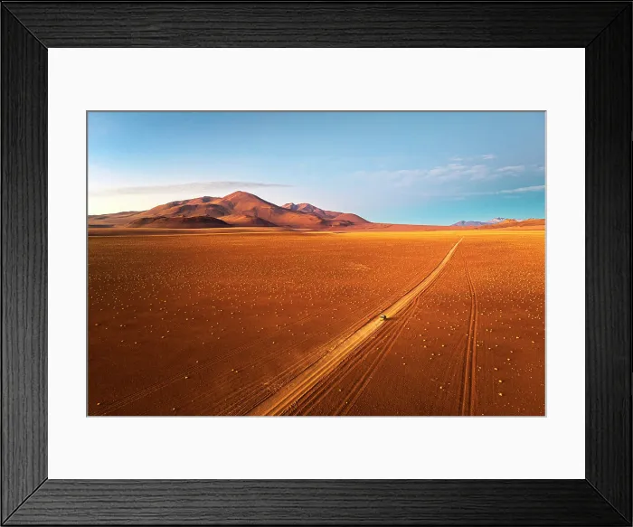 Framed Print : Lonely track through the high desert, Puna, Argentina Framed Print : Lonely track through the high desert, Puna, Argentina