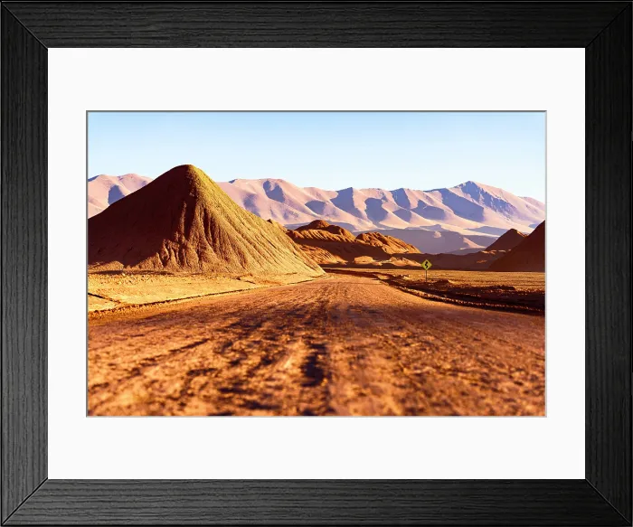 Framed Print : Empty desert road, Devil's Desert, Puna, Argentina Framed Print : Empty desert road, Devil's Desert, Puna, Argentina