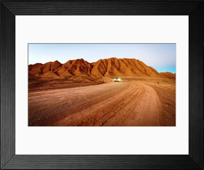 Framed Print : 4x4 car driving on a dusty road, Labyrinth Desert, Salta province, Puna, Argentina Framed Print : 4x4 car driving on a dusty road, Labyrinth Desert, Salta province, Puna, Argentina