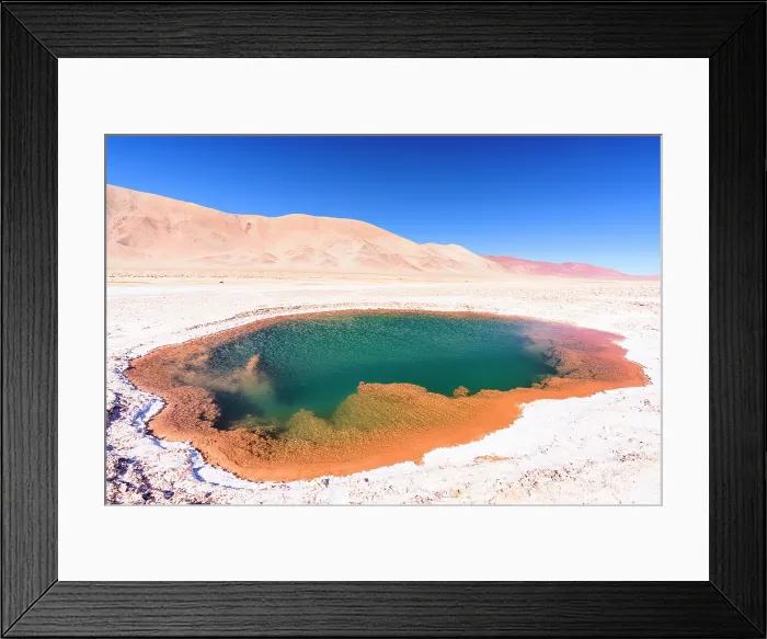 Framed Print : Salt pond, Ojos del Mar, Tolar Grande, Salta, Argentina Framed Print : Salt pond, Ojos del Mar, Tolar Grande, Salta, Argentina