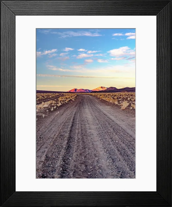 Framed Print : Road running along the high-altitude desert, Puna, Argentina