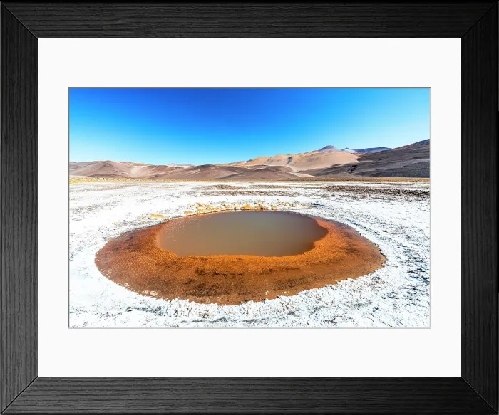 Framed Print : Salt lagoon, Ojos del Campo, Salar de Antofalla, Puna, Catamarca, Argentina Framed Print : Salt lagoon, Ojos del Campo, Salar de Antofalla, Puna, Catamarca, Argentina