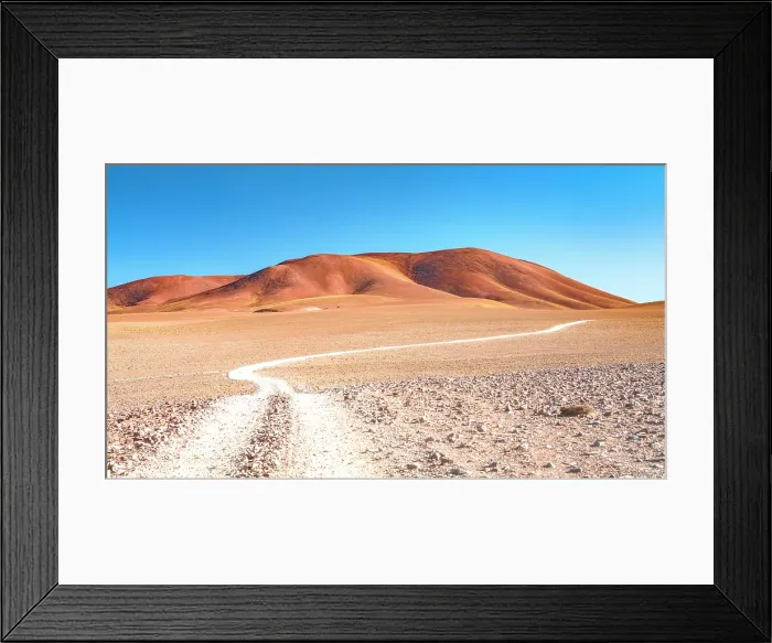 Framed Print : Path in the high desert near Galan Volcano, Catamarca, Argentina Framed Print : Path in the high desert near Galan Volcano, Catamarca, Argentina