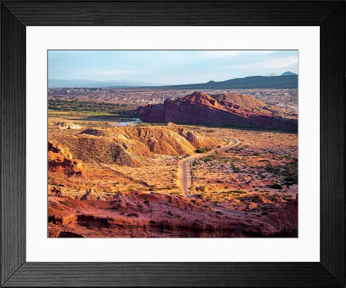 Framed Print : Route 68 through the colorful rock formations of Quebrada de las Conchas, Salta, Argentina Framed Print : Route 68 through the colorful rock formations of Quebrada de las Conchas, Salta, Argentina