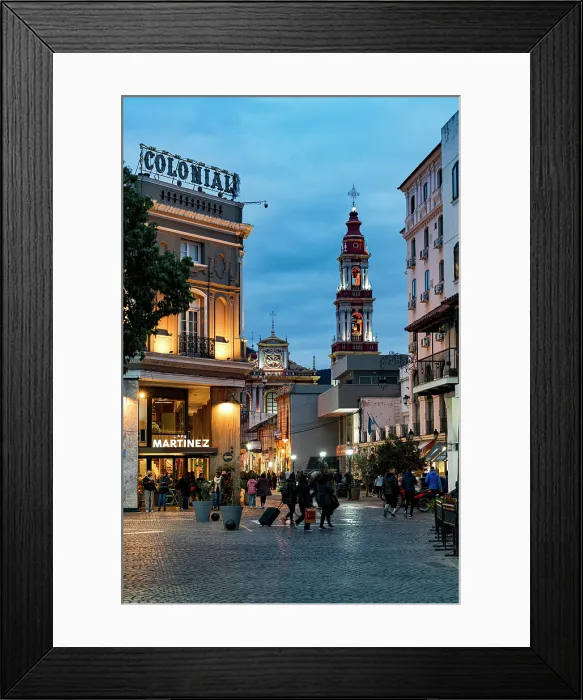 Framed Print : Tourists in the old town at dusk, Salta, Argentina Framed Print : Tourists in the old town at dusk, Salta, Argentina