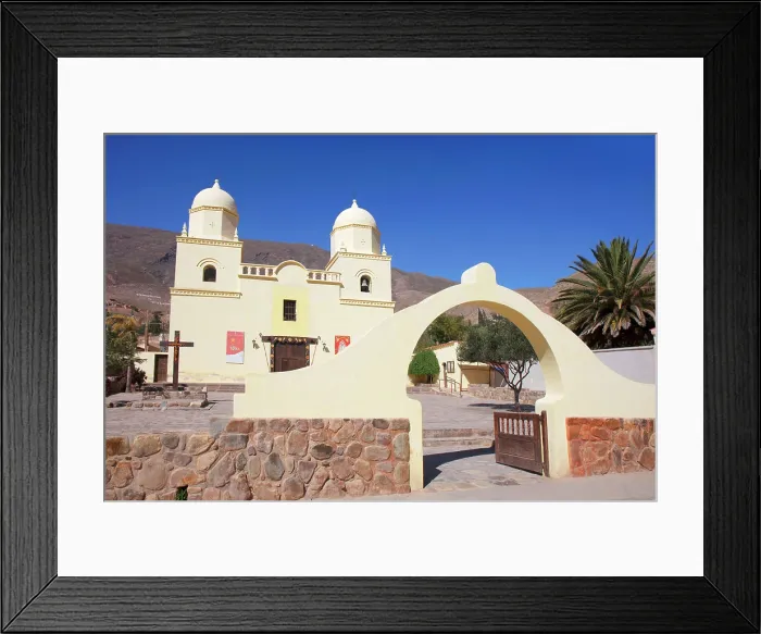 Framed Print : The church of Nuestra Senora del Rosario, Tilcara, Quebrada de Humahuaca, Jujuy, Northwest Argentina. A colonial architecture building dating back to 1890 Framed Print : The church of Nuestra Senora del Rosario, Tilcara, Quebrada de Humahuaca, Jujuy, Northwest Argentina. A colonial architecture building dating back to 1890