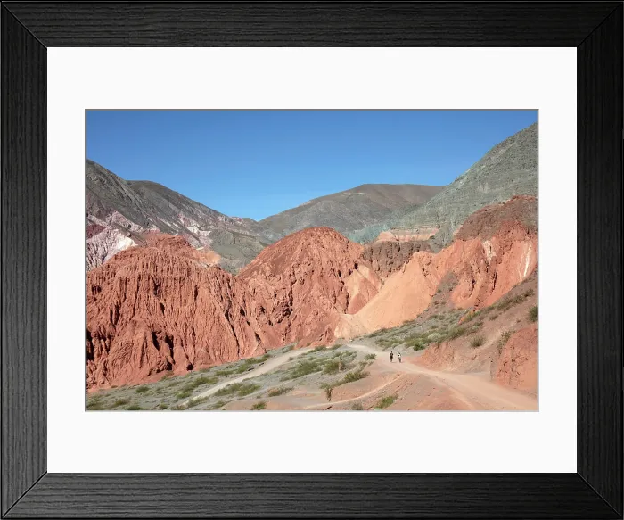 Framed Print : The 'Paseo de los Colorados' natural path in Purmamarca, Quebrada de Humahuaca, Jujuy, Northwest Argentina