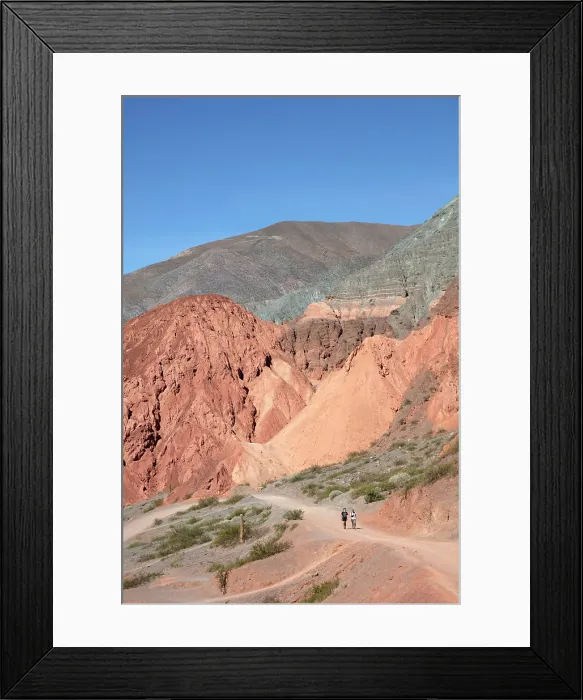 Framed Print : The 'Paseo de los Colorados' natural path in Purmamarca, Quebrada de Humahuaca, Jujuy, Northwest Argentina