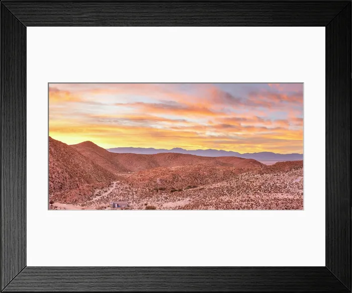Framed Print : Panoramic view of the Puna landscape in San Francisco de Alfarcito at sunrise, Puna de Atacama, Jujuy, Northwest Argentina Framed Print : Panoramic view of the Puna landscape in San Francisco de Alfarcito at sunrise, Puna de Atacama, Jujuy, Northwest Argentina