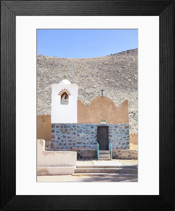 Framed Print : The small church of the Antofalla town (dated 1963), Antofalla Salt Flat, Puna de Atacama, Catamarca, Northwest Argentina