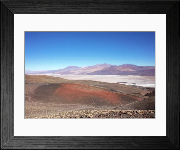 Framed Print : Elevated view of the Salar de Antofalla Salt Flat, Puna de Atacama, Catamarca, Northwest Argentina Framed Print : Elevated view of the Salar de Antofalla Salt Flat, Puna de Atacama, Catamarca, Northwest Argentina