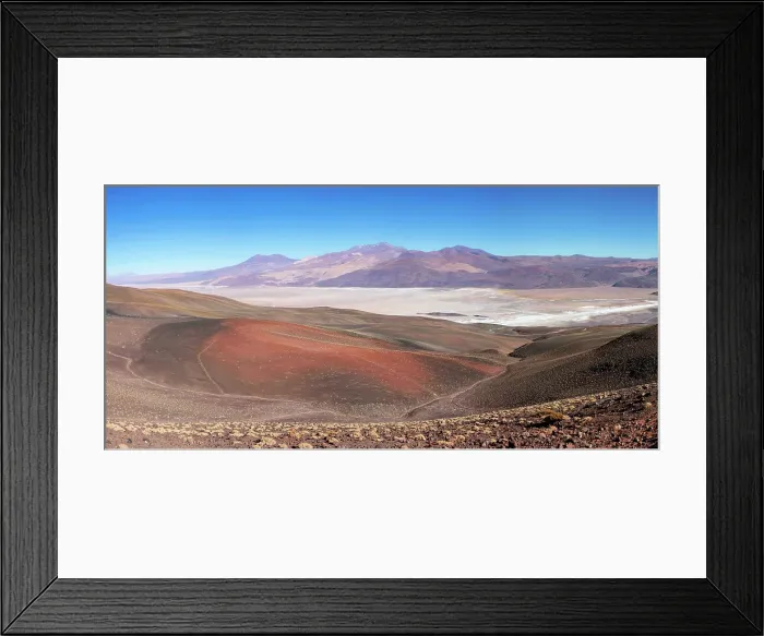 Framed Print : Panoramic view of the Salar de Antofalla Salt Flat, Puna de Atacama, Catamarca, Northwest Argentina Framed Print : Panoramic view of the Salar de Antofalla Salt Flat, Puna de Atacama, Catamarca, Northwest Argentina