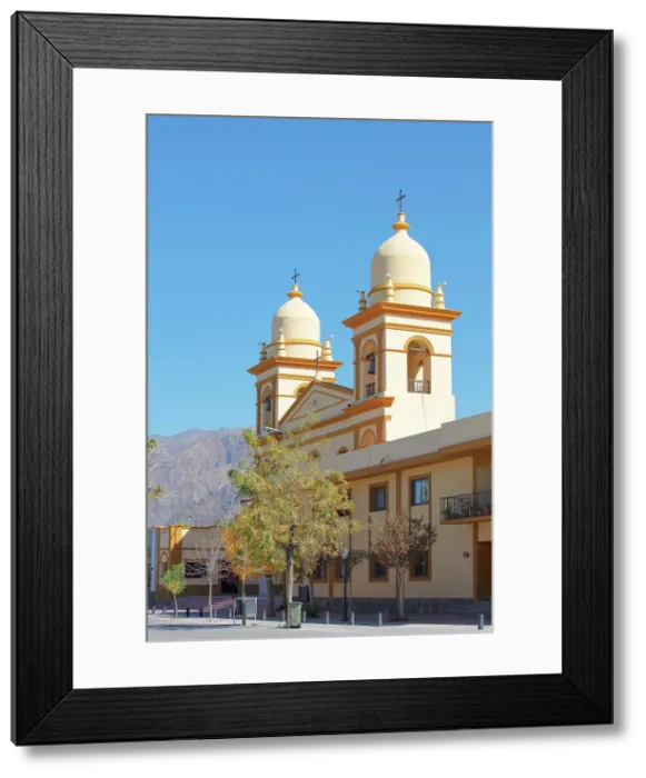 Framed Print : The tower bells of the Cafayate Cathedral (Our Lady of Rosary), Salta, Calchaqui Valleys, Northwest Argentina
