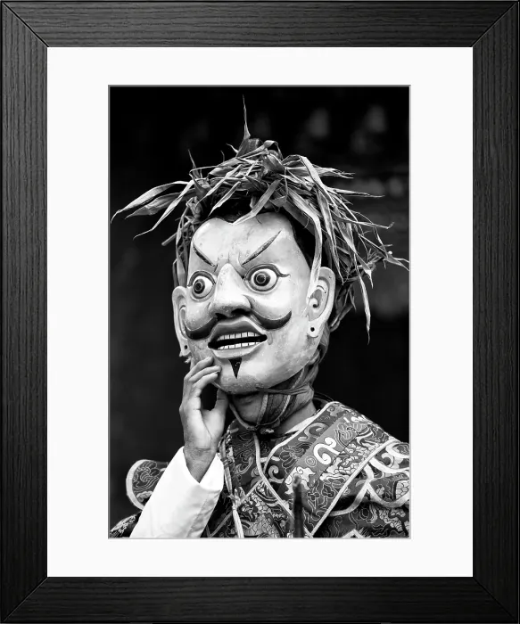 Framed Print : Buddhist monk wearing ancient wooden mask during a performance at the Wangdue Phodrang Tsechu, Wangdue Phodrang, Bhutan, Asia Framed Print : Buddhist monk wearing ancient wooden mask during a performance at the Wangdue Phodrang Tsechu, Wangdue Phodrang, Bhutan, Asia