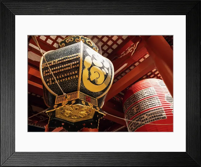Framed Print : Japan, Tokyo, Giant lanterns at Senso-ji Temple, a popular tourist destination Framed Print : Japan, Tokyo, Giant lanterns at Senso-ji Temple, a popular tourist destination