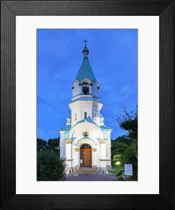 Framed Print : Russian Orthodox Church at dusk, Motomachi, Hakodate, Hokkaido, Japan Framed Print : Russian Orthodox Church at dusk, Motomachi, Hakodate, Hokkaido, Japan