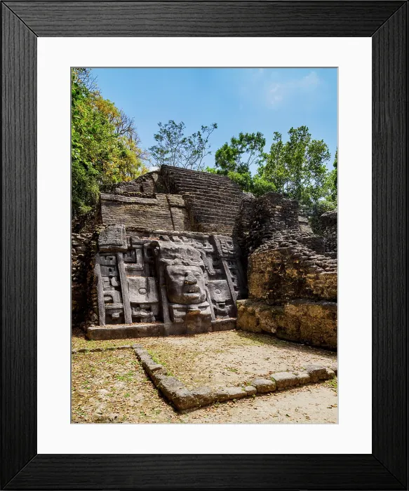 Framed Print : Mask Temple, Lamanai Archaeological Reserve, Orange Walk District, Belize Framed Print : Mask Temple, Lamanai Archaeological Reserve, Orange Walk District, Belize