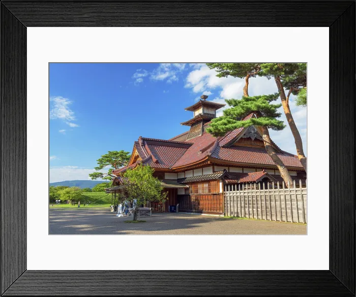 Framed Print : Goryokaku Palace in Goryokaku Park, Hakodate, Hokkaido, Japan