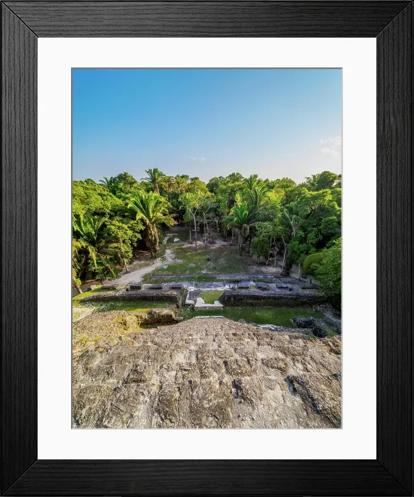 Framed Print : View from the High Temple, Lamanai Archaeological Reserve, Orange Walk District, Belize Framed Print : View from the High Temple, Lamanai Archaeological Reserve, Orange Walk District, Belize