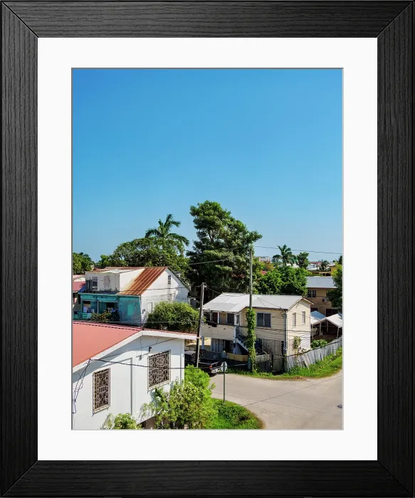 Framed Print : Belize City, elevated viw, Belize District, Belize Framed Print : Belize City, elevated viw, Belize District, Belize