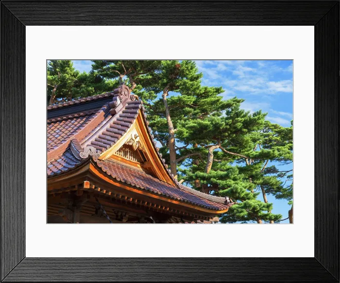 Framed Print : Roof detail of Goryokaku Palace in Goryokaku Park, Hakodate, Hokkaido, Japan Framed Print : Roof detail of Goryokaku Palace in Goryokaku Park, Hakodate, Hokkaido, Japan