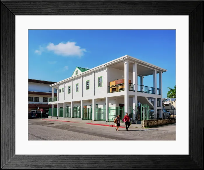 Framed Print : Lands Department Building, Belize City, Belize District, Belize Framed Print : Lands Department Building, Belize City, Belize District, Belize