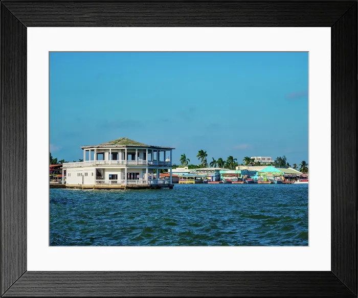 Framed Print : Waterfront of Belize City, Belize District, Belize Framed Print : Waterfront of Belize City, Belize District, Belize