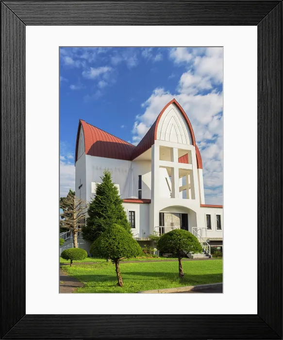 Framed Print : Episcopal St John's Church, Motomachi, Hakodate, Hokkaido, Japan