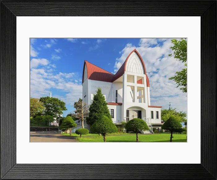 Framed Print : Episcopal St John's Church, Motomachi, Hakodate, Hokkaido, Japan