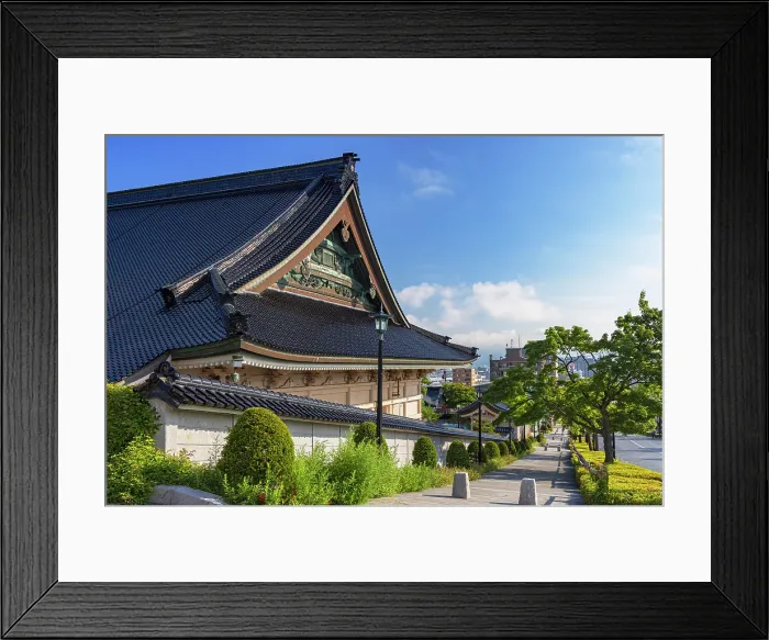 Framed Print : Ōtani Hongan-ji Hakodate Betsu-in temple, Motomachi, Hakodate, Hokkaido, Japan