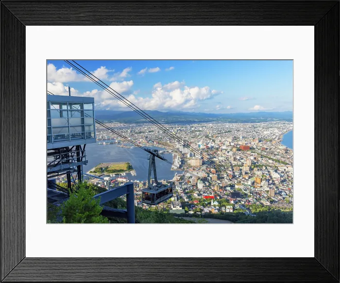 Framed Print : Cable car on Mount Hakodate, Hakodate, Hokkaido, Japan Framed Print : Cable car on Mount Hakodate, Hakodate, Hokkaido, Japan