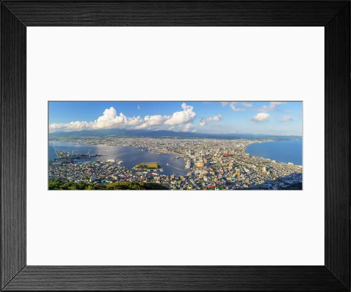 Framed Print : Aerial view of Hakodate, Hokkaido, Japan Framed Print : Aerial view of Hakodate, Hokkaido, Japan